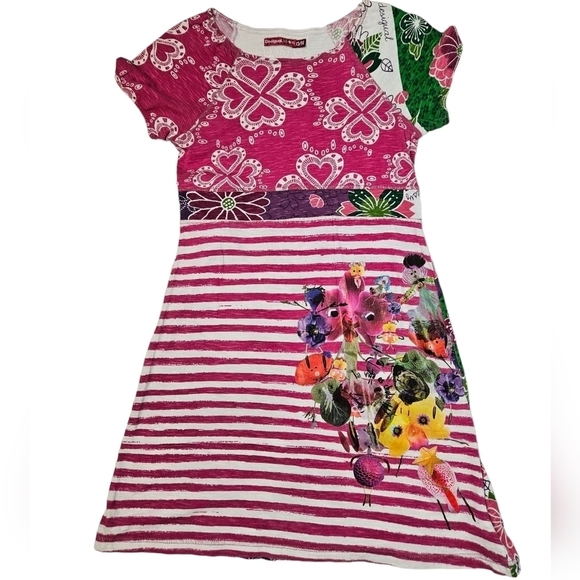 Designual La Vida Es Chula Patchwork Dress Size 13/14 Juniors‎ - Picture 10 of 10